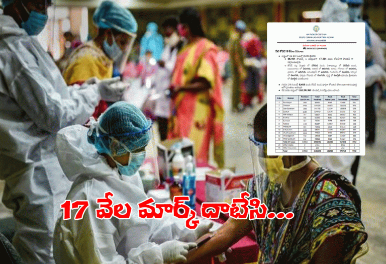 ఏపీలో క‌రోనా విజృంభ‌ణ‌.. 17 వేలు దాటిన పాజిటివ్ కేసులు