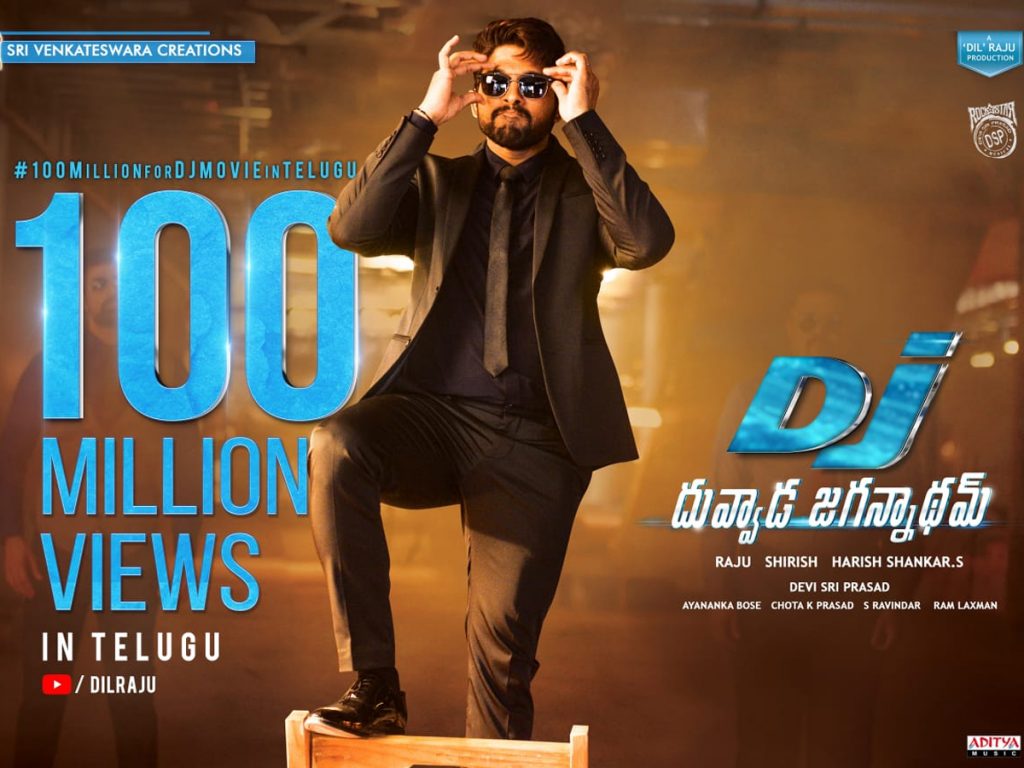 100 MILLION VIEWS forAllu Arjun's Biggest Super Hit “DJ