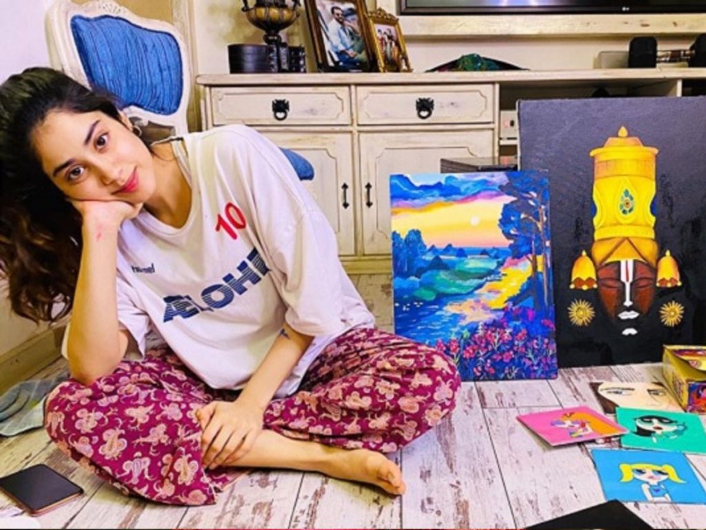 Janhvi Kapoor says 'painting days are back'