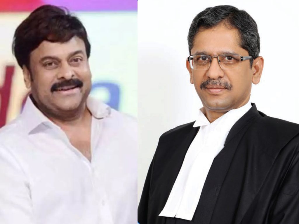 Megastar congratulates Telugu pride NV Ramana for taking oath as new CJI