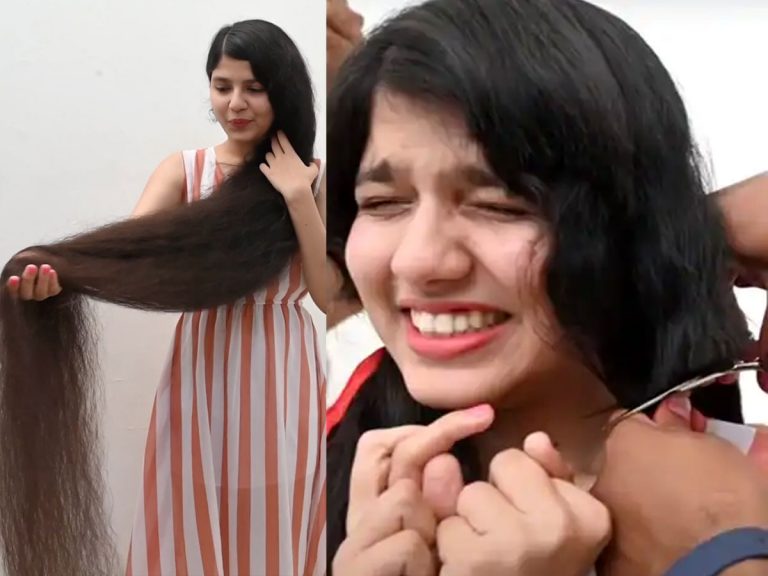 వరల్డ్స్ లాంగెస్ట్ హెయిర్ ఈ గుజరాత్ అమ్మాయిదే… 12 ఏళ్లలో తొలిసారిగా కటింగ్…!