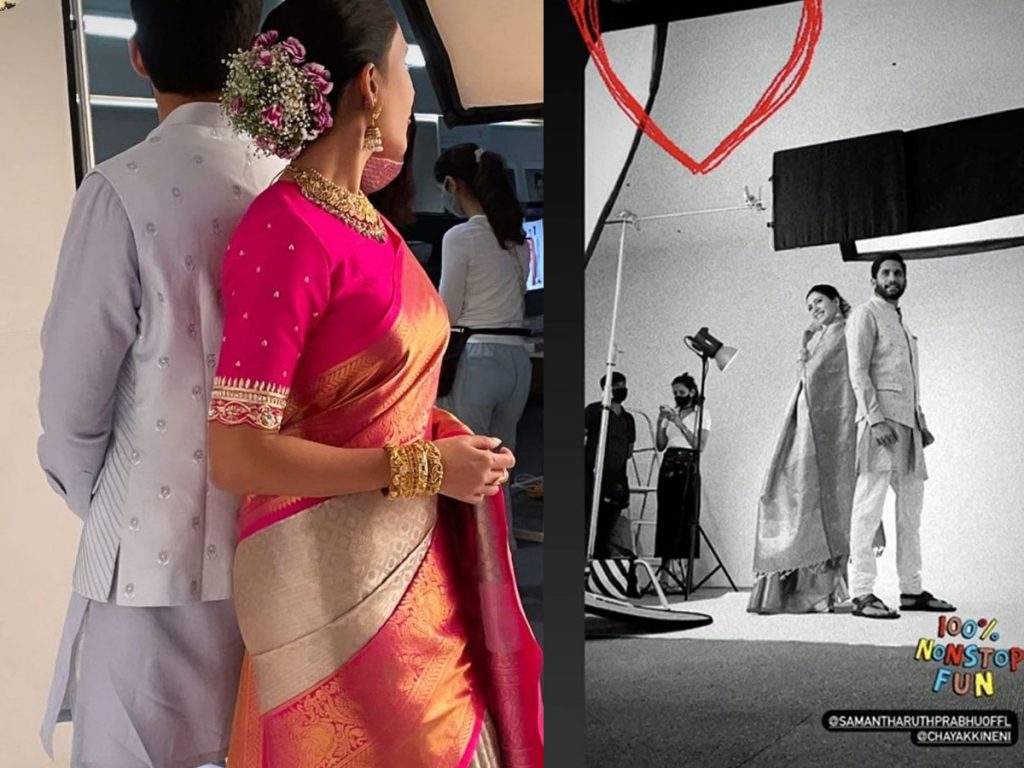 Samantha and Naga Chaitanya go traditional for brand shoot