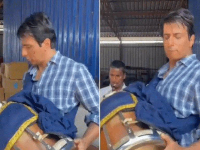 బ్యాండ్ వాయించిన సోనూ సూద్ 