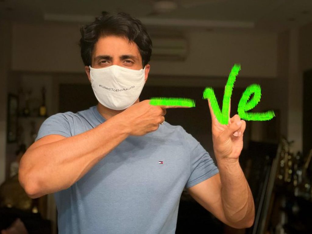 Sonu sood tests Negative for Covid-19