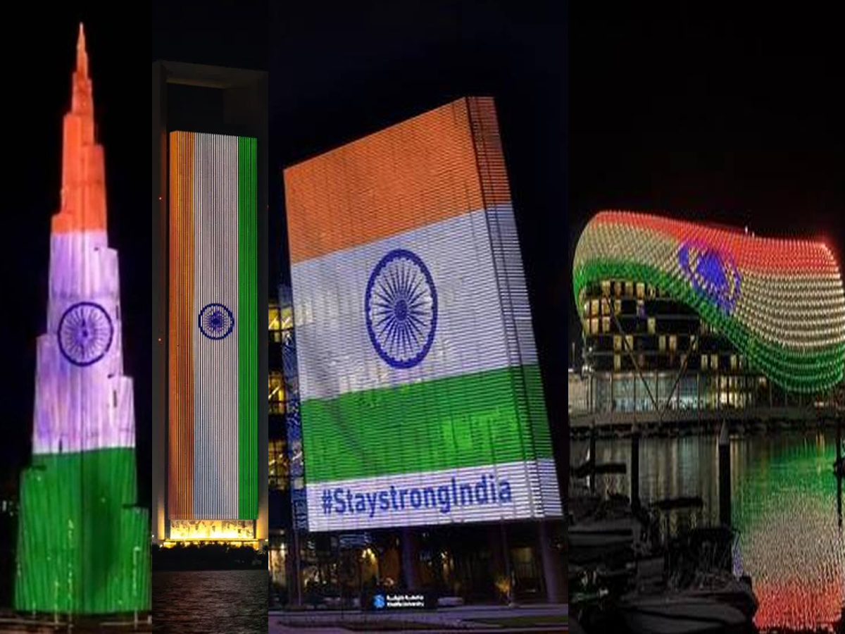 ‘స్టే స్ట్రాంగ్ ఇండియా’… బుర్జ్ ఖలీఫాపై భారతీయ జెండా…!