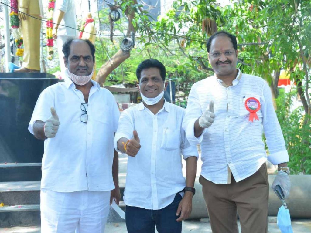 Anil kumar vallabhaneni as Telugu Film Workers Federation President