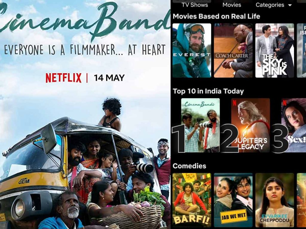 Cinema Bandi Trending No.1 on NetflixIndia