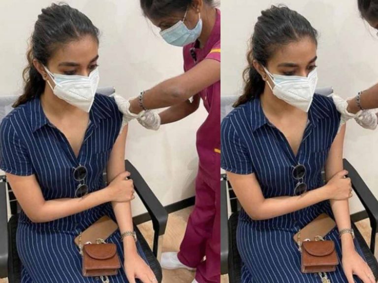 కోవిడ్-19 వ్యాక్సినేషన్ వేయించుకున్న కీర్తి సురేష్