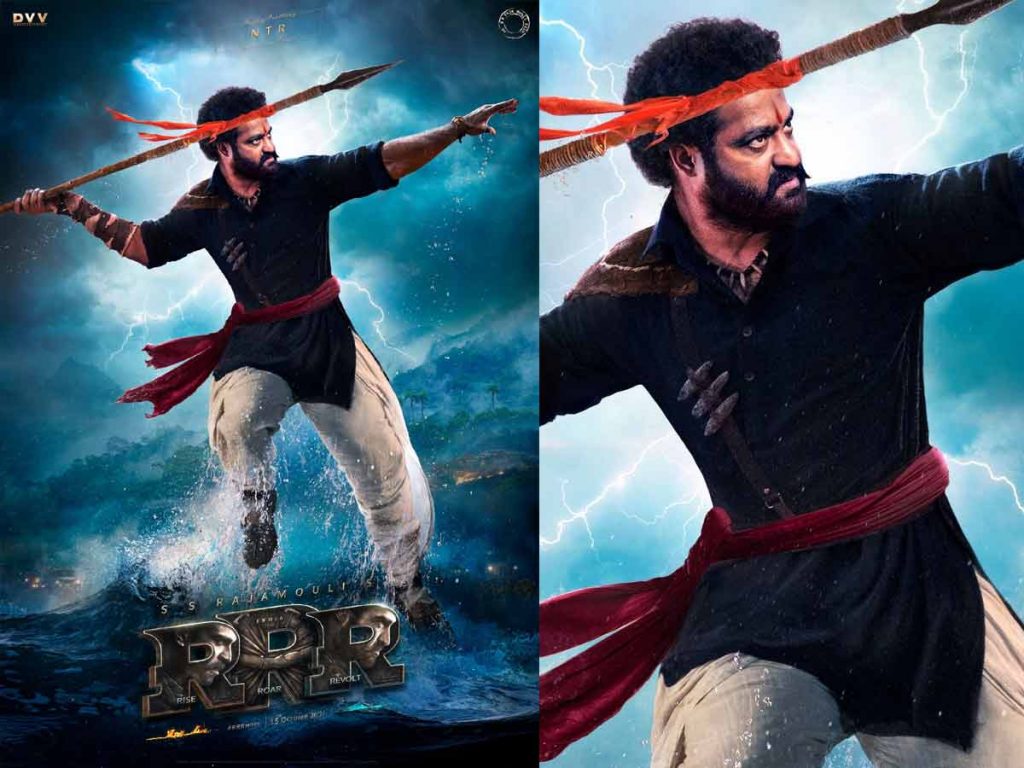 Here’s NTR as the INTENSE Komaram Bheem from RRR Movie