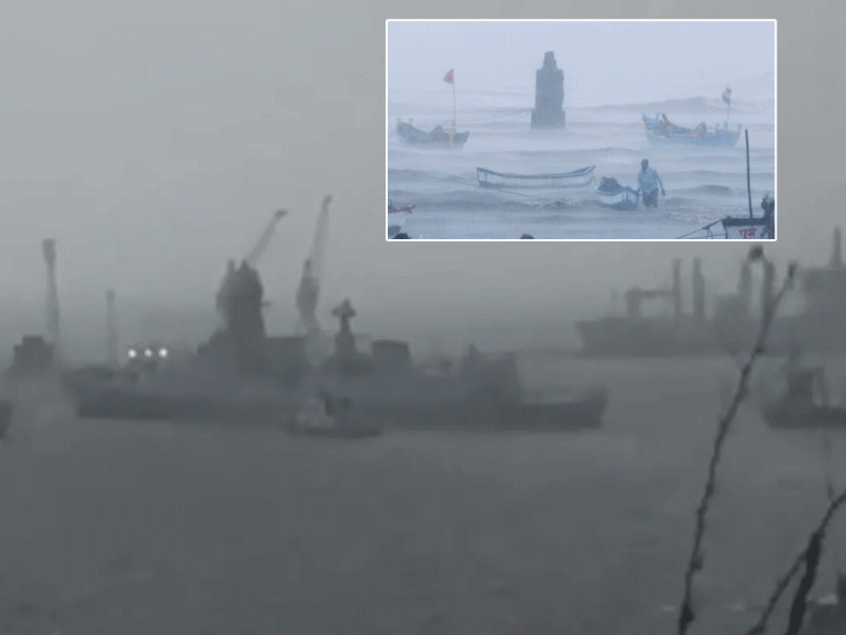 టౌటే బీభ‌త్సం: తీరంలో చిక్కుకున్న 410 మంది.. రంగంలోకి నేవీ…