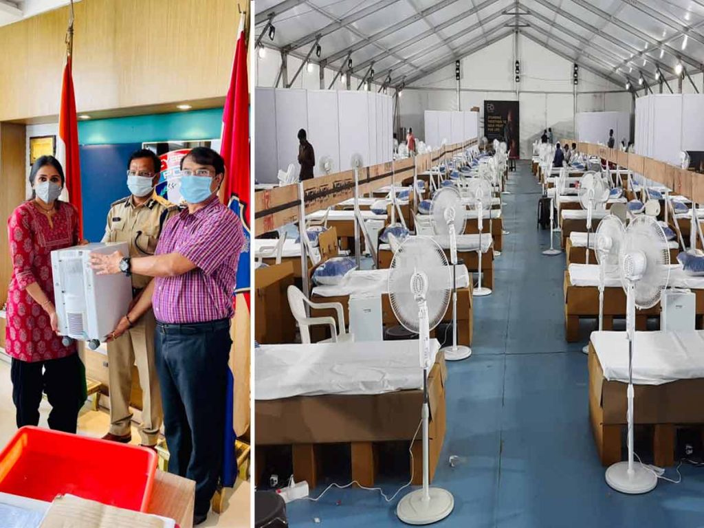 Singer Smitha helped to Covid-19 Patients