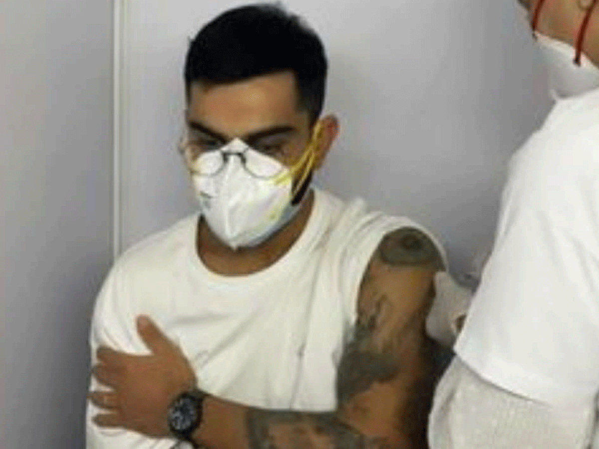 కరోనా వ్యాక్సిన్ తీసుకున్న విరాట్ కోహ్లీ…