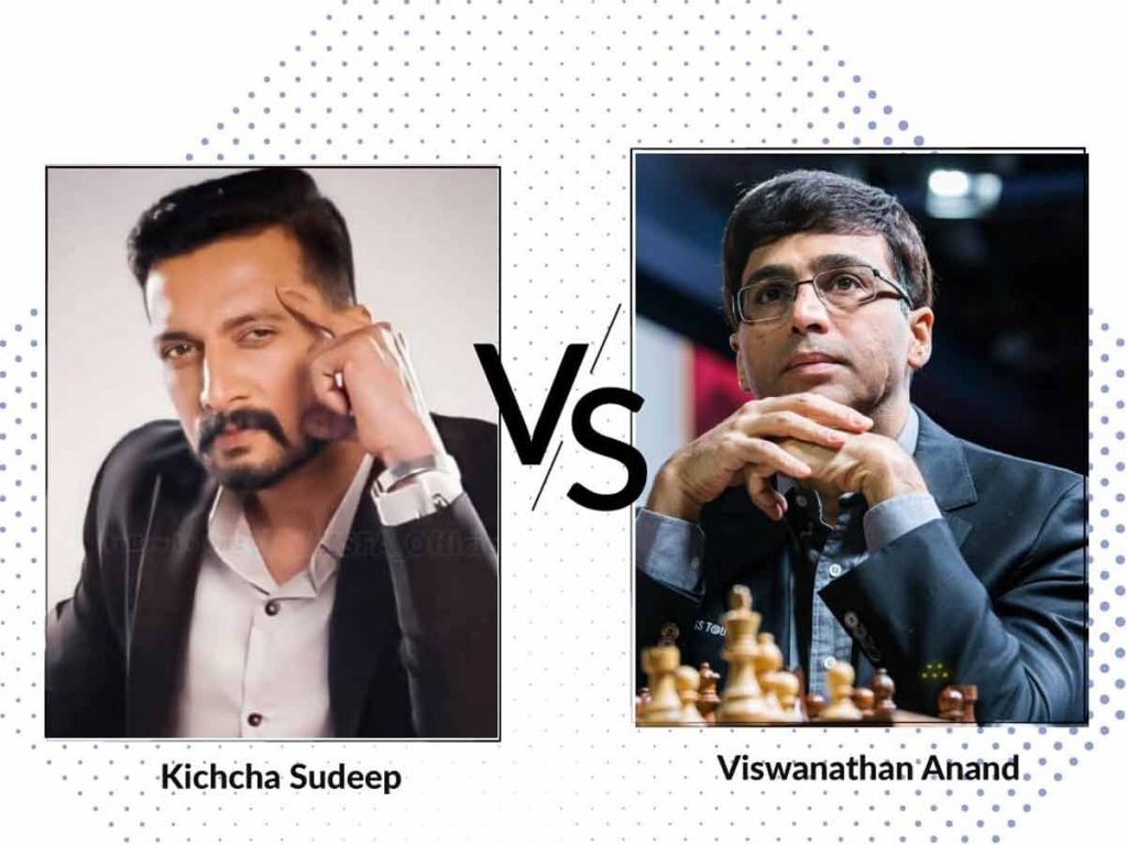 Kiccha Sudeep will face world champion Viswanathan Anand in a chess match