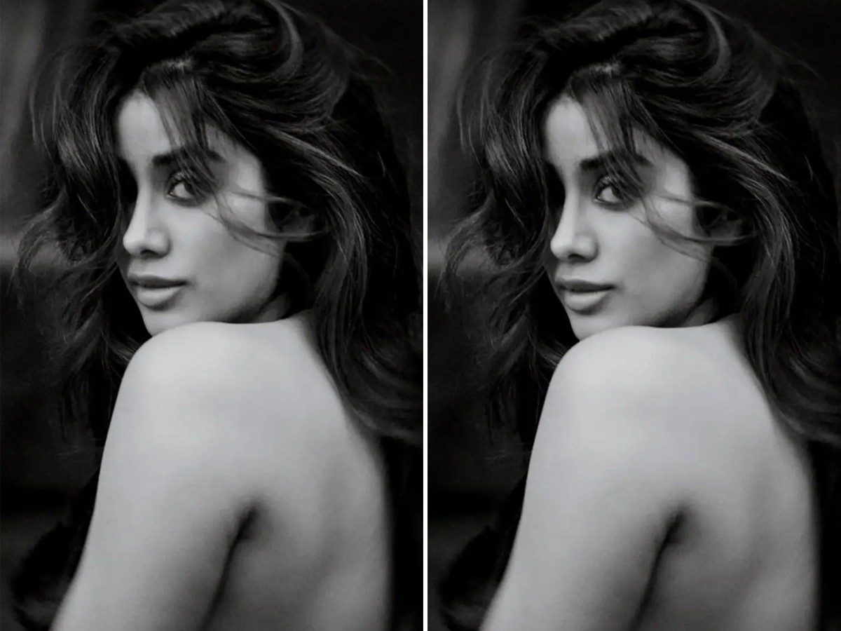 జారిపోయిన వస్త్రాలతో… జాన్వీ టాప్ లెస్ పిక్!