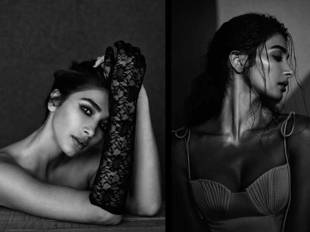 Pooja Hegde Stunning Monochrome Pictures