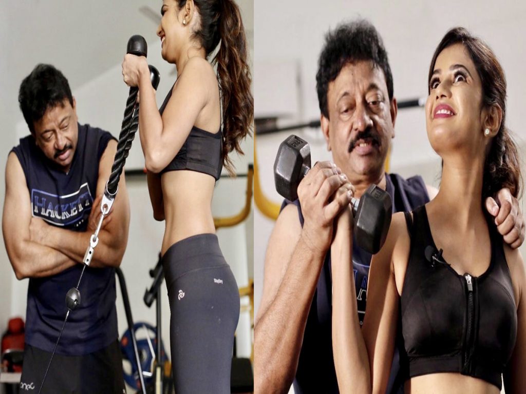 Ram Gopal Varma Shared Ariyana Glory Pics