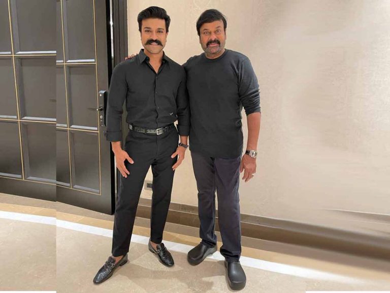 బ్లాక్ అండ్ బ్లాక్ లో తండ్రితో చరణ్… పిక్ వైరల్