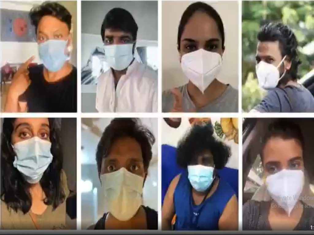 Varalaxmi Sarathkumar shares a video about how to wear mask