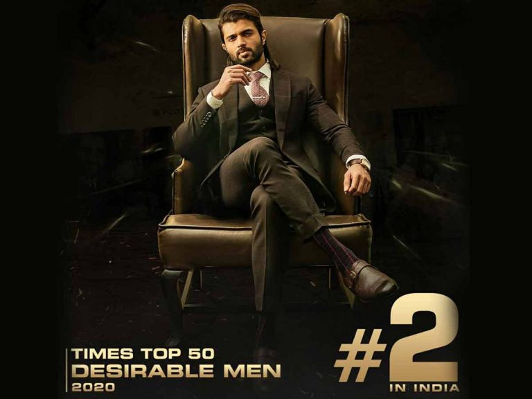 ఆల్ ఇండియా “టైమ్స్ మోస్ట్ డిజైరబుల్ మెన్ లిస్ట్ లో సెకండ్ ప్లేస్  లో విజయ్ దేవరకొండ