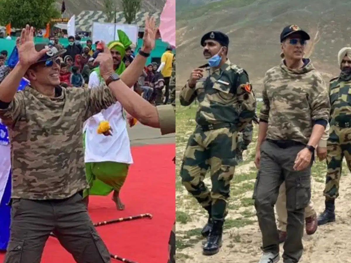 జవాన్లతో అక్షయ్ కుమార్… పాఠశాల కోసం కోటి విరాళం!