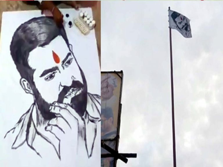 ఎన్టీఆర్ పొలిటికల్ ఎంట్రీ : జెండా ఎగురవేసిన ఫ్యాన్స్