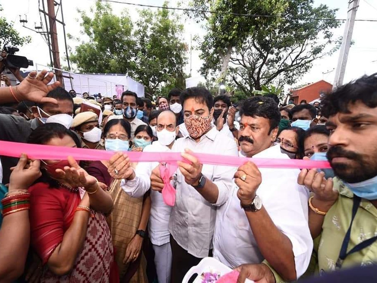 హైదరాబాద్‌ అంబేద్కర్ కాలనీలో డబుల్ బెడ్రూం ఇళ్లు ప్రారంభం