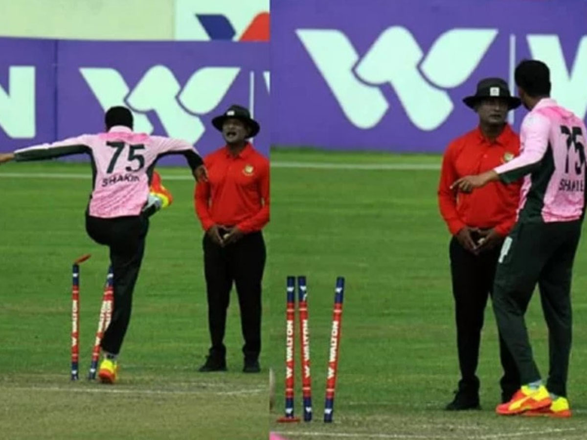 వికెట్లను తన్నిన ఆ అతగాడిపై వేటు