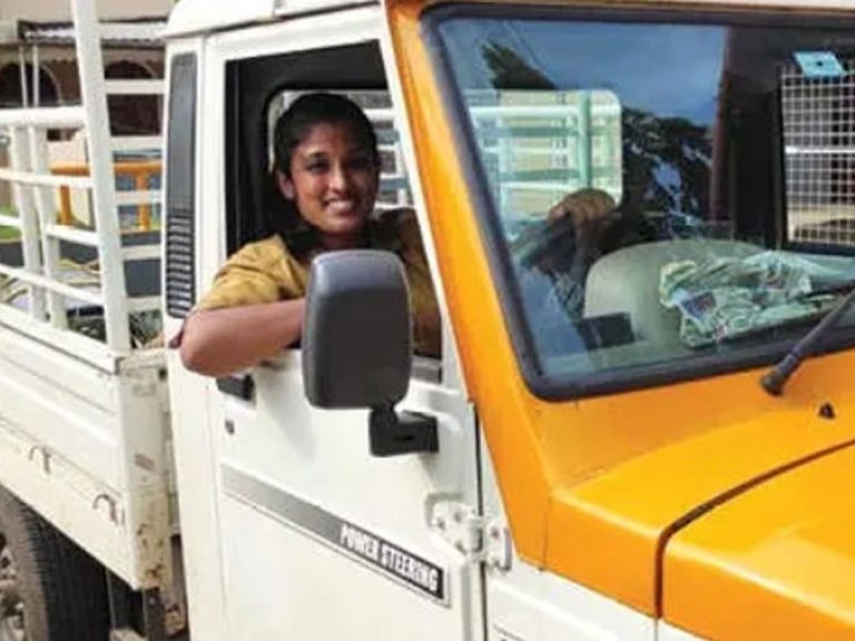 ట్ర‌క్ డ్రైవ‌ర్ గా మారిన న‌టి!