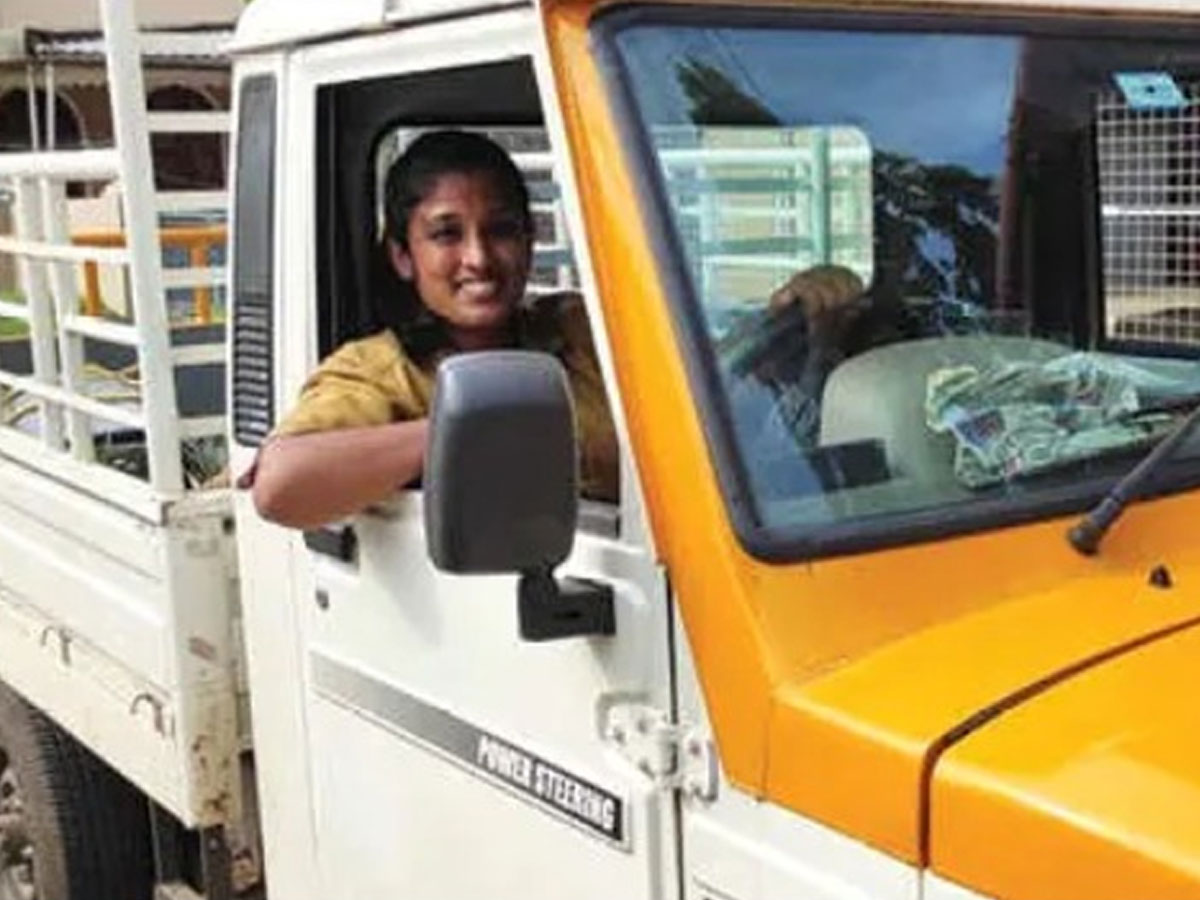 ట్ర‌క్ డ్రైవ‌ర్ గా మారిన న‌టి!