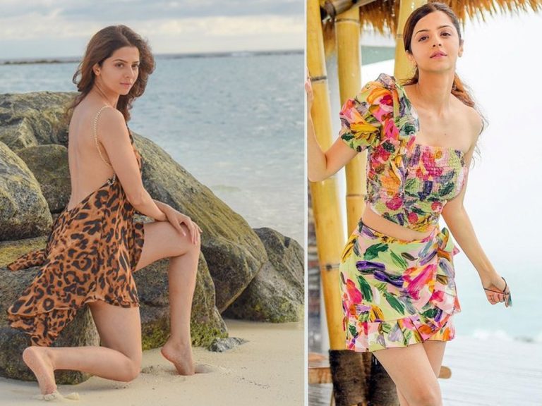 బ్యాక్ లెస్ డ్రెస్ లో వేదిక హాట్ ట్రీట్… పిక్స్