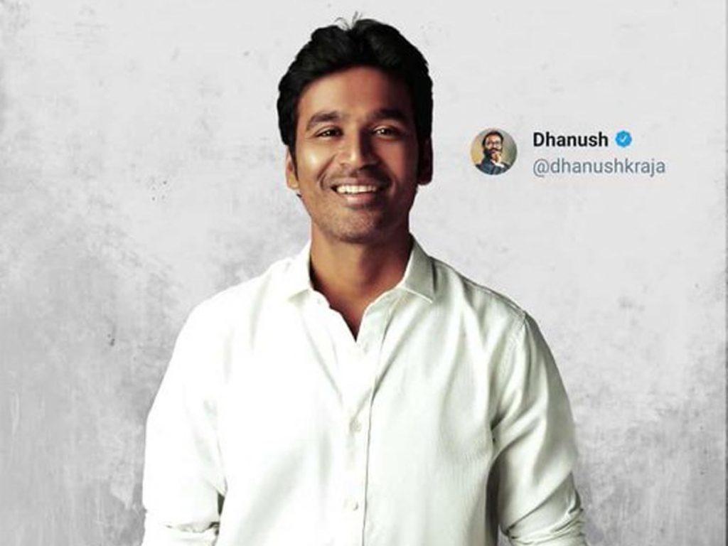 Dhanush reached 10 Million Followers on twitter