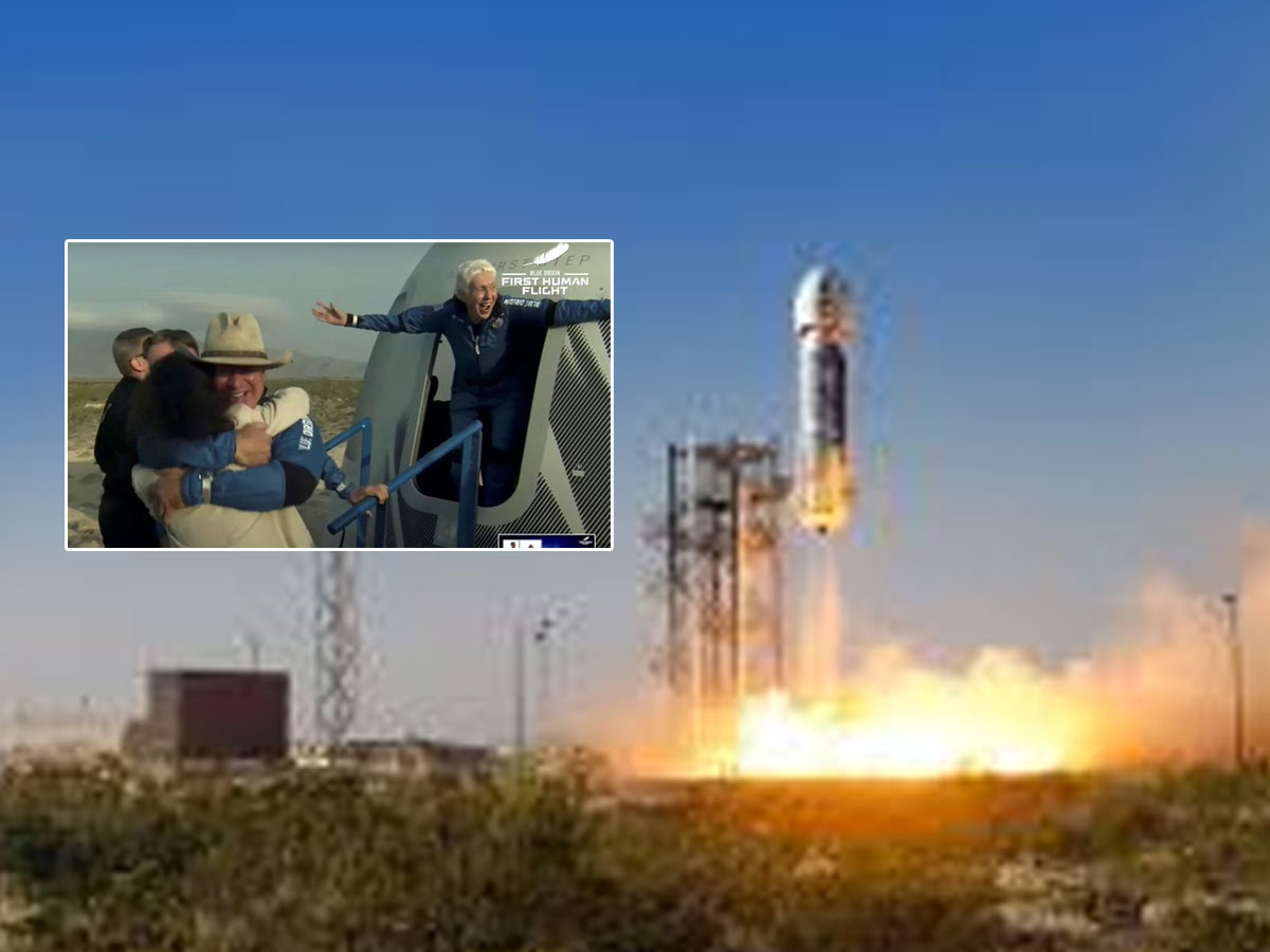 అమెజాన్‌ చీఫ్‌ అంతరిక్ష యాత్ర విజయవంతం