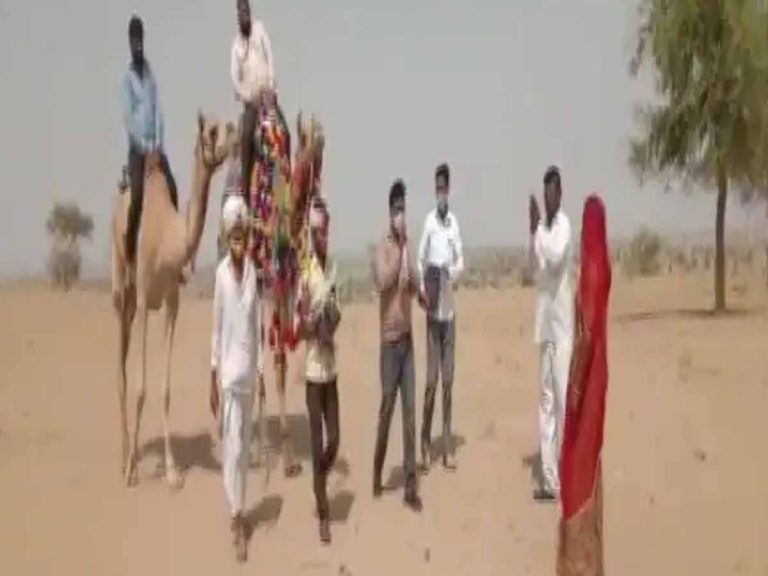 ఉపాద్యాయుల క‌ష్టాలుః ఒంటెల‌పై వెళ్లి…