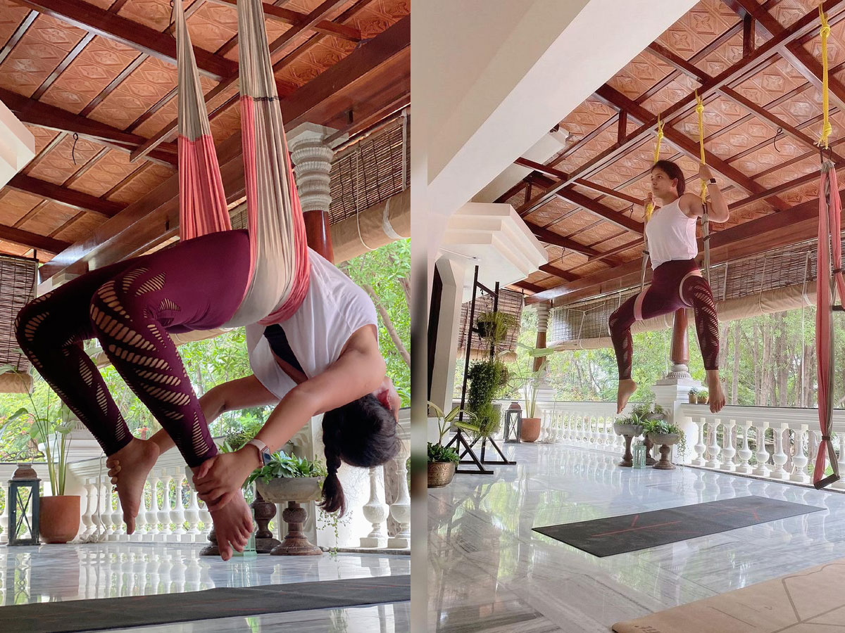 నటి అంజలి యోగ విన్యాసాలు చూశారా..?