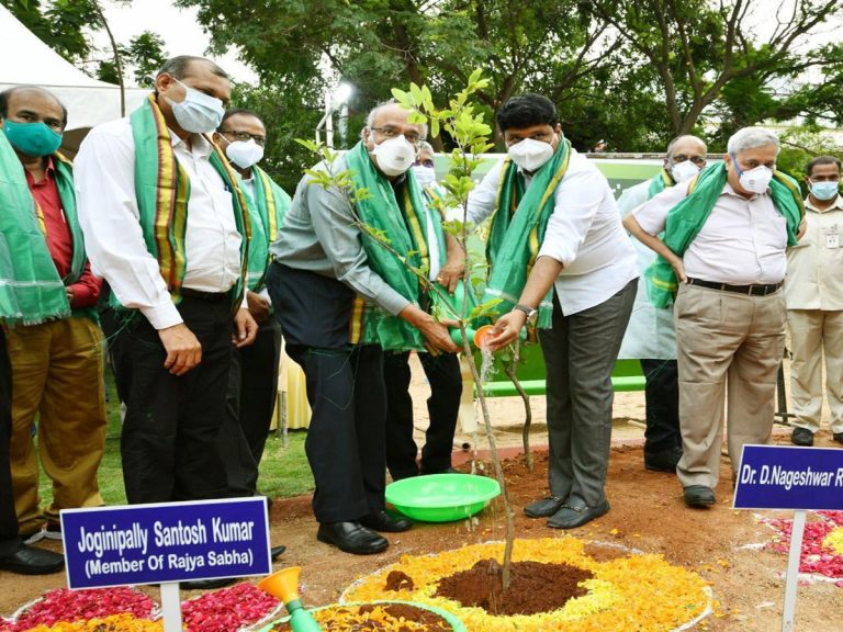డాక్టర్స్ డే : గ్రీన్ ఇండియా ఛాలెంజ్ భాగంగా మొక్కలు నాటిన ఎంపి సంతోష్