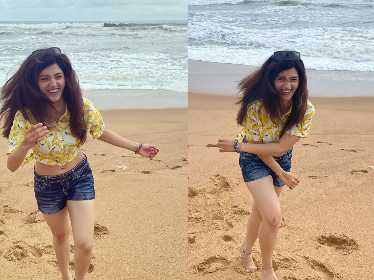 బ్రేకప్ తర్వాత బీచ్ లో మెహ్రీన్.. కొత్త ఉత్సాహం