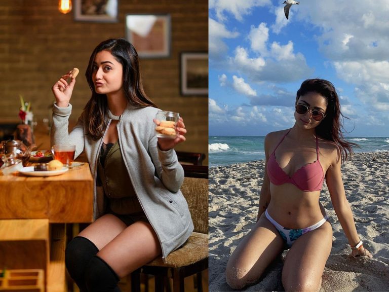 బికినీతో బీచ్​లో వేడి పుట్టిస్తున్న ‘త్రిధా చౌదరి’