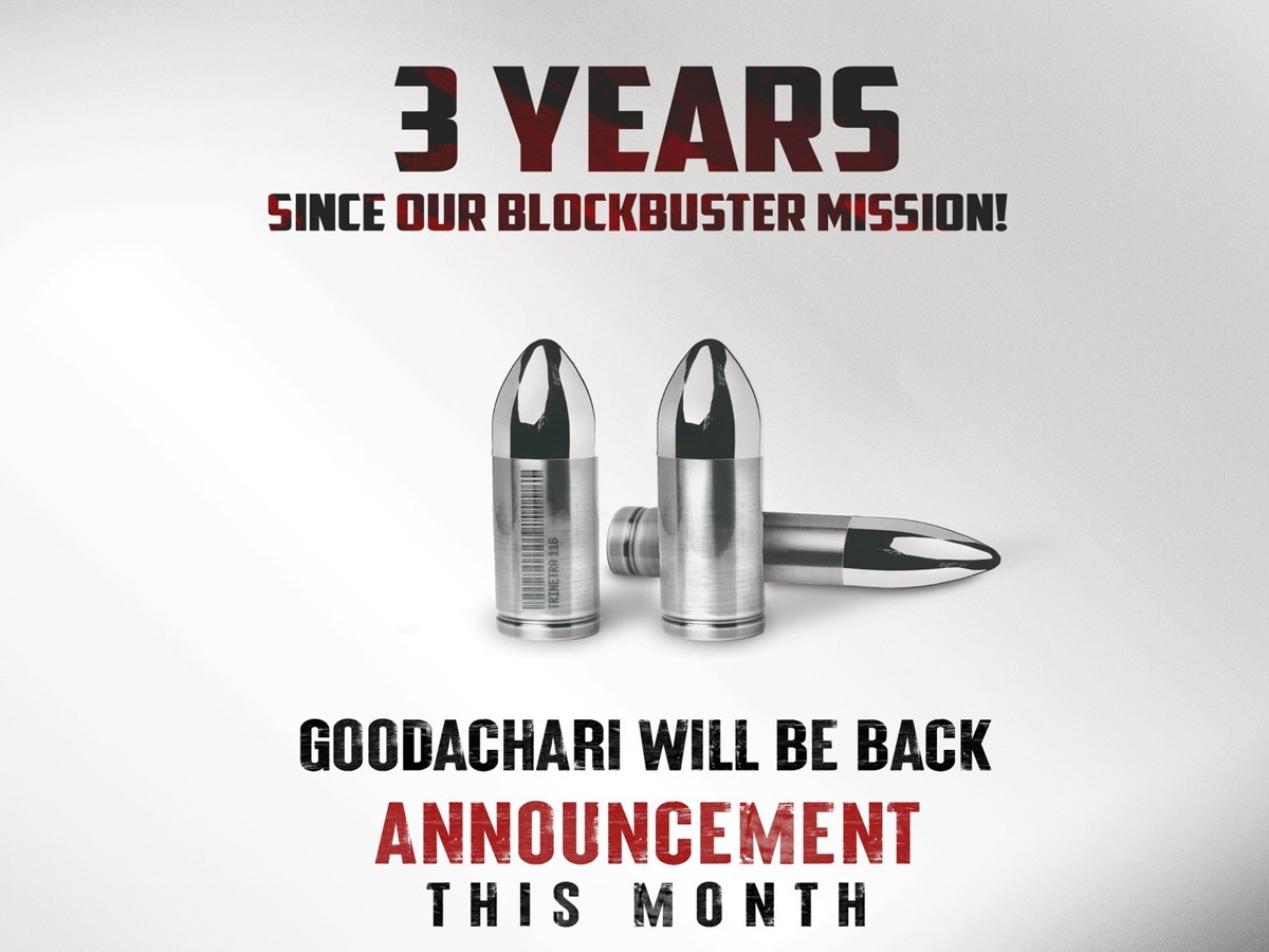 మూడేళ్లు పూర్తి చేసుకున్న “గూఢచారి”