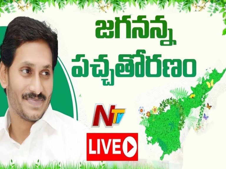 లైవ్‌:  సీఎం జగమన్న పచ్చ తోరణం…