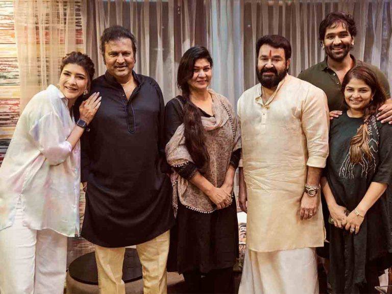 మోహన్ లాల్ కు విందు ఇచ్చిన మోహన్ బాబు!