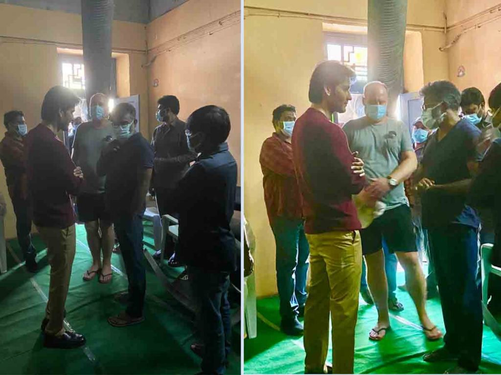 Sukumar Met Mahesh babu during an Recent Ad shoot