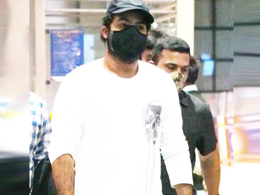 Jr NTR spotted in casuals at the Hyderabad airport