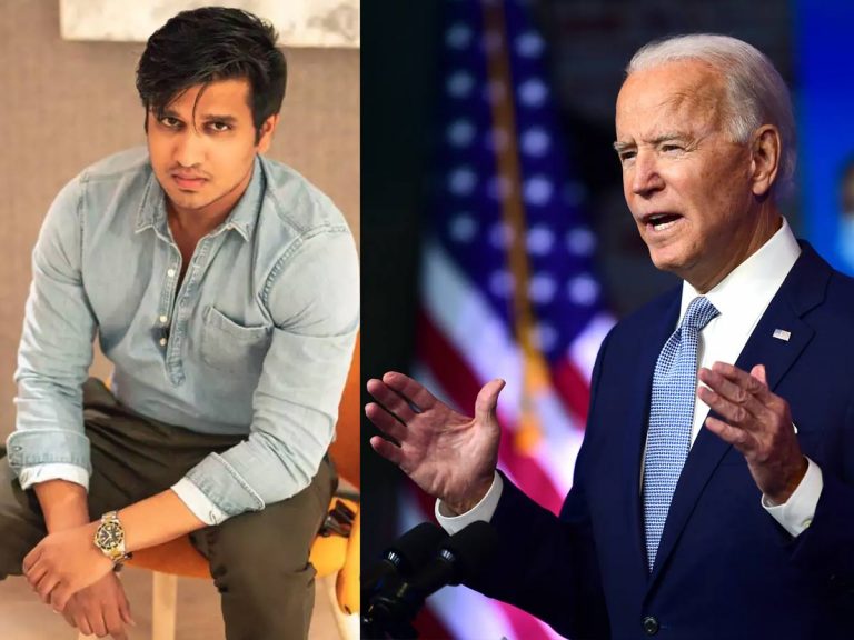 మిస్టర్ బైడెన్… చెప్పు తెగుద్ది ఎదవ : నిఖిల్