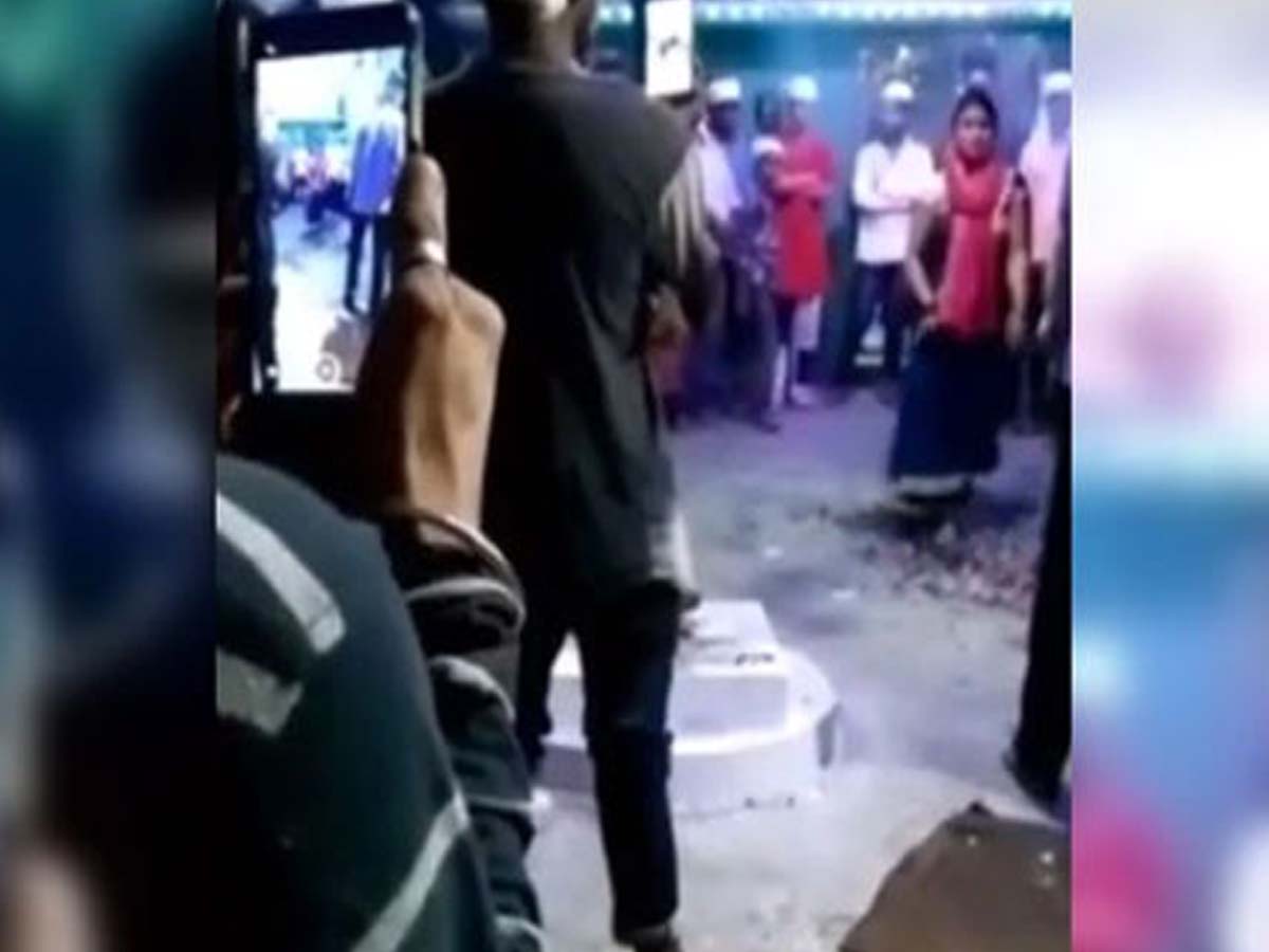 మూఢాచారం: అత్త ఫిర్యాదు… నిప్పులపై నడిచిన కోడలు…