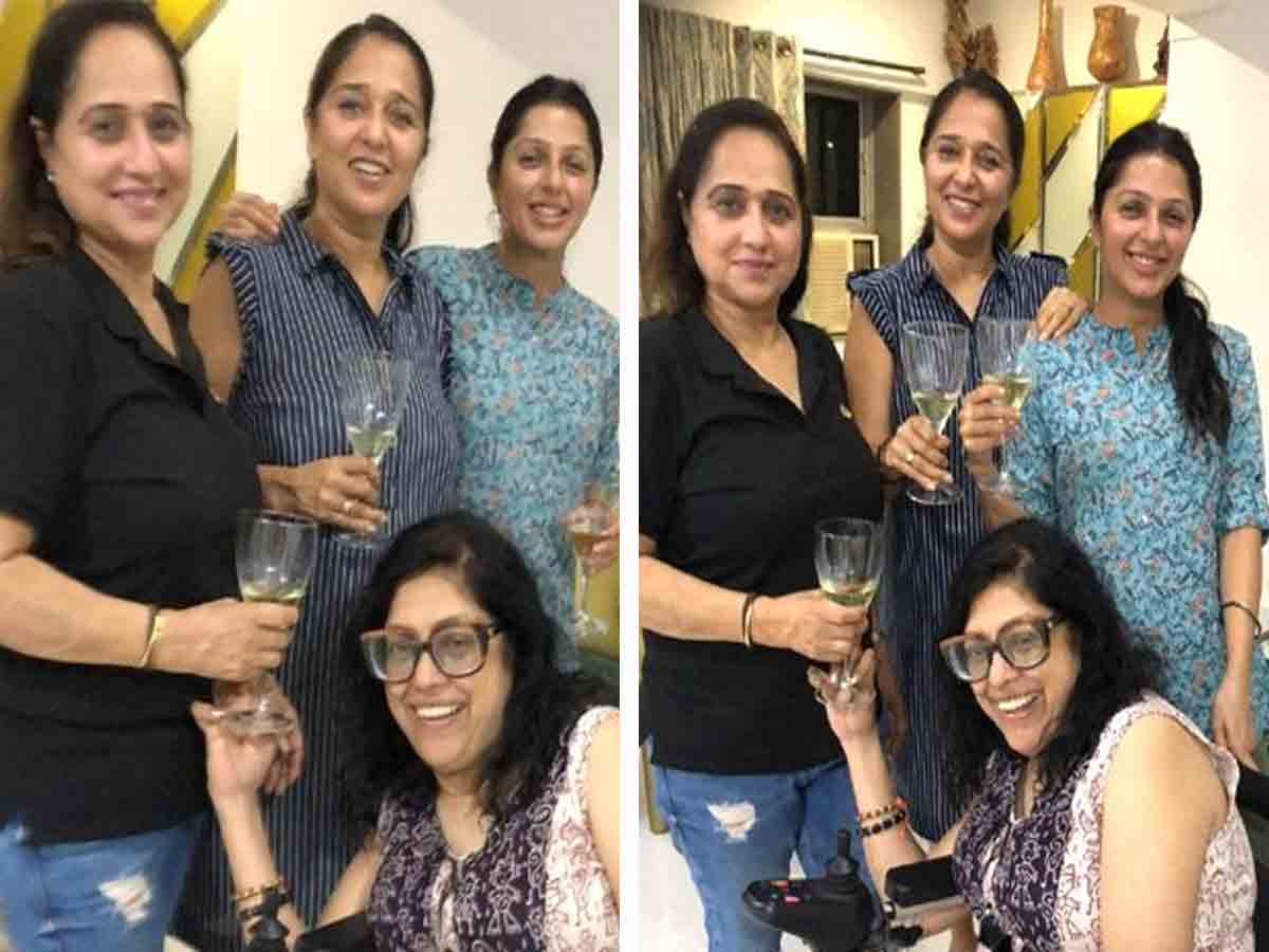 వైరల్ పిక్స్: మందు గ్లాస్ తో భూమిక