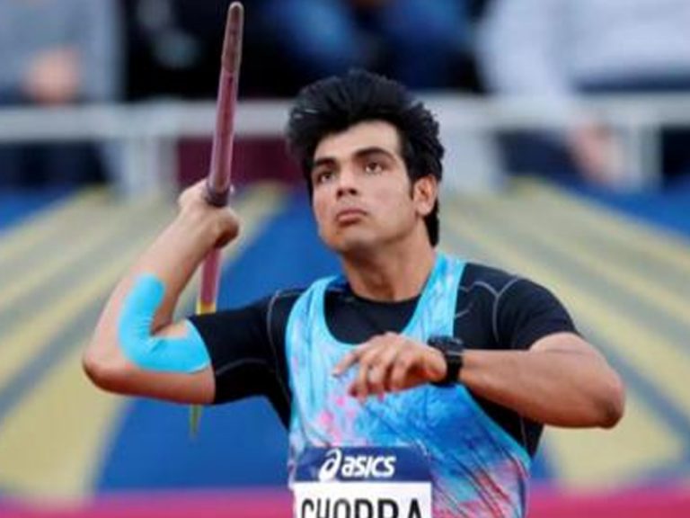 జావెలిన్  త్రోలో అదరగొట్టిన నీరజ్ చోప్రా
