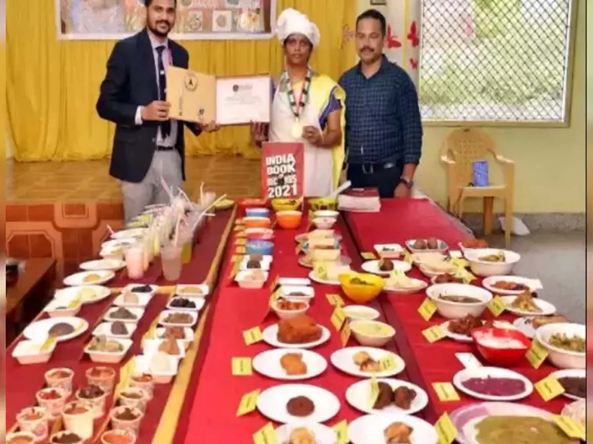 30 నిమిషాల్లోనే 134 రకాల వంటలు… తమిళనాడు మహిళ రికార్డ్‌…
