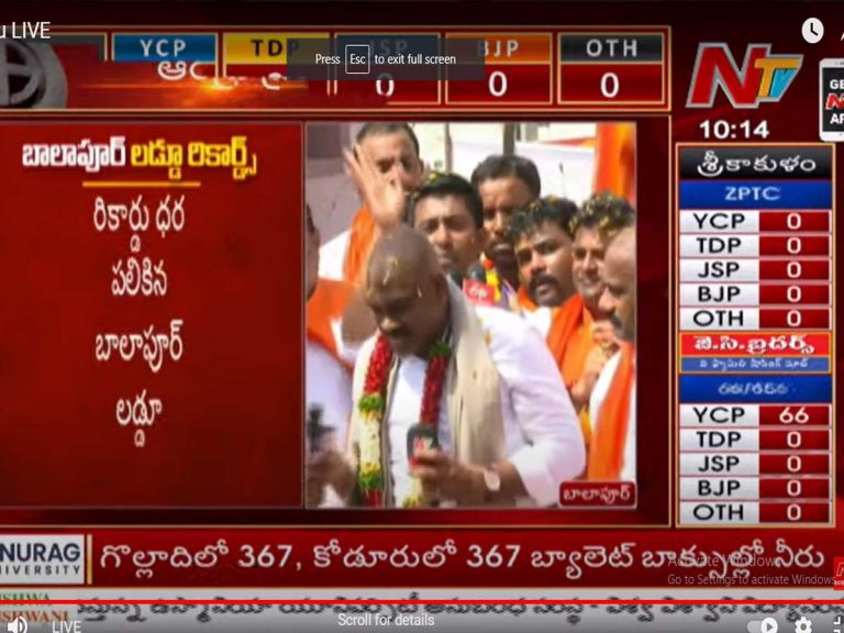 రికార్డు స్థాయిలో బాలాపూర్ ల‌డ్డూవేలం…