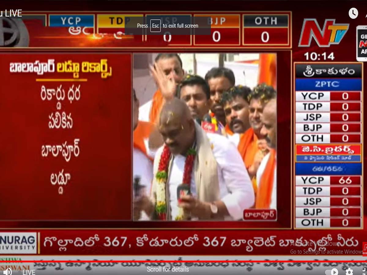 రికార్డు స్థాయిలో బాలాపూర్ ల‌డ్డూవేలం…