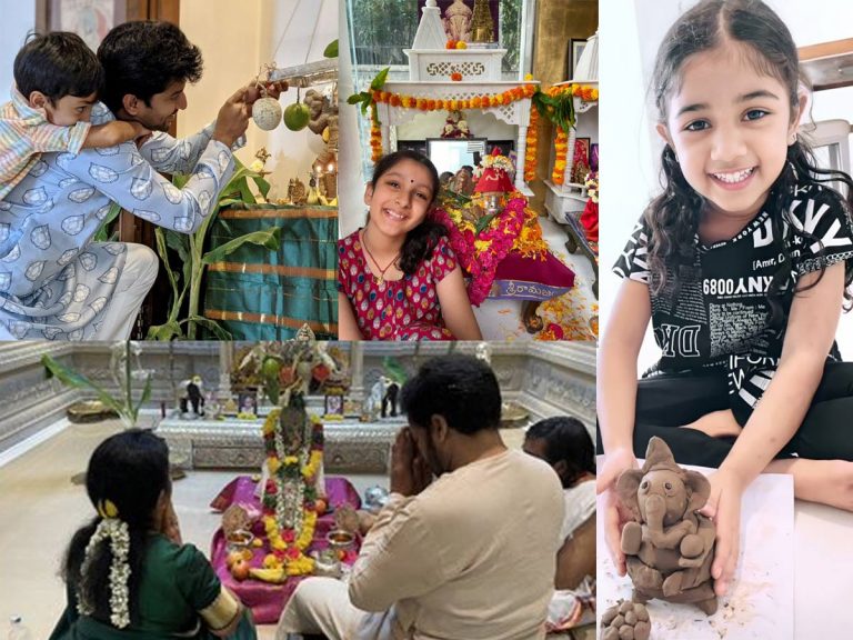 సినీ ప్ర‌ముఖుల గణేశ్ పూజ‌లు.. వైరల్ ఫోటోలు